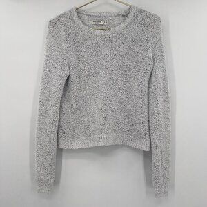 Abercrombie Kids Girls Light Gray Fluffy Sweater